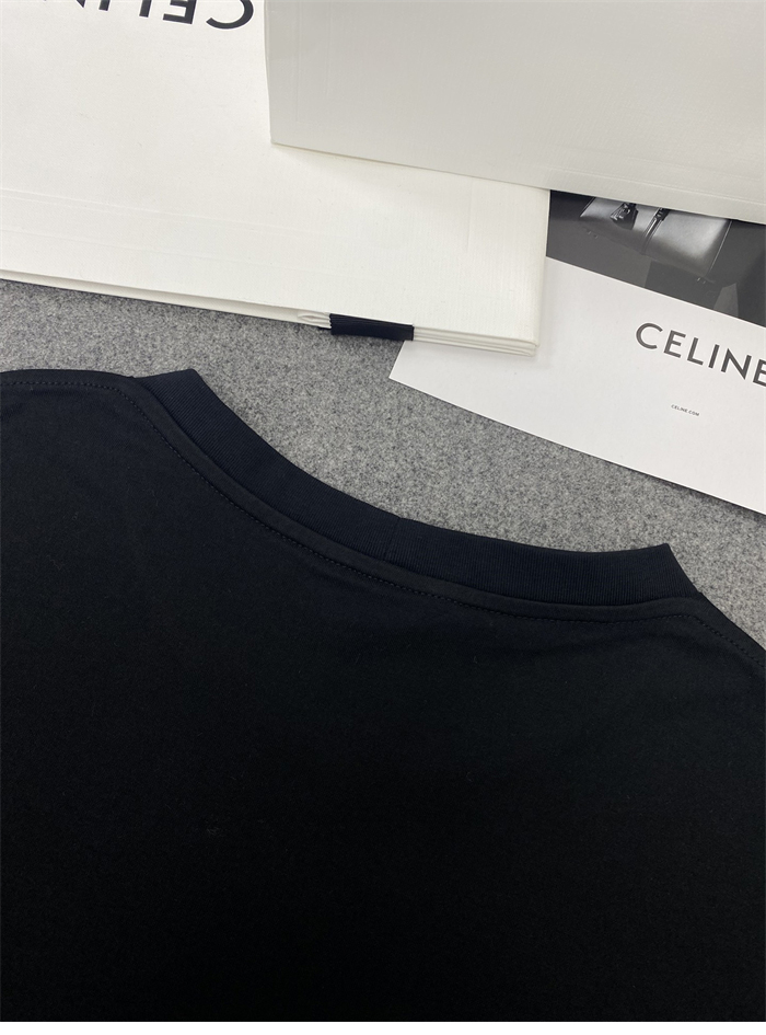 C E L I N E 셀린느 플로킹 로고 루즈핏 반팔 티셔츠 레플리카 16번 이미지 - 의류 | 세미샵 레플리카 사이트