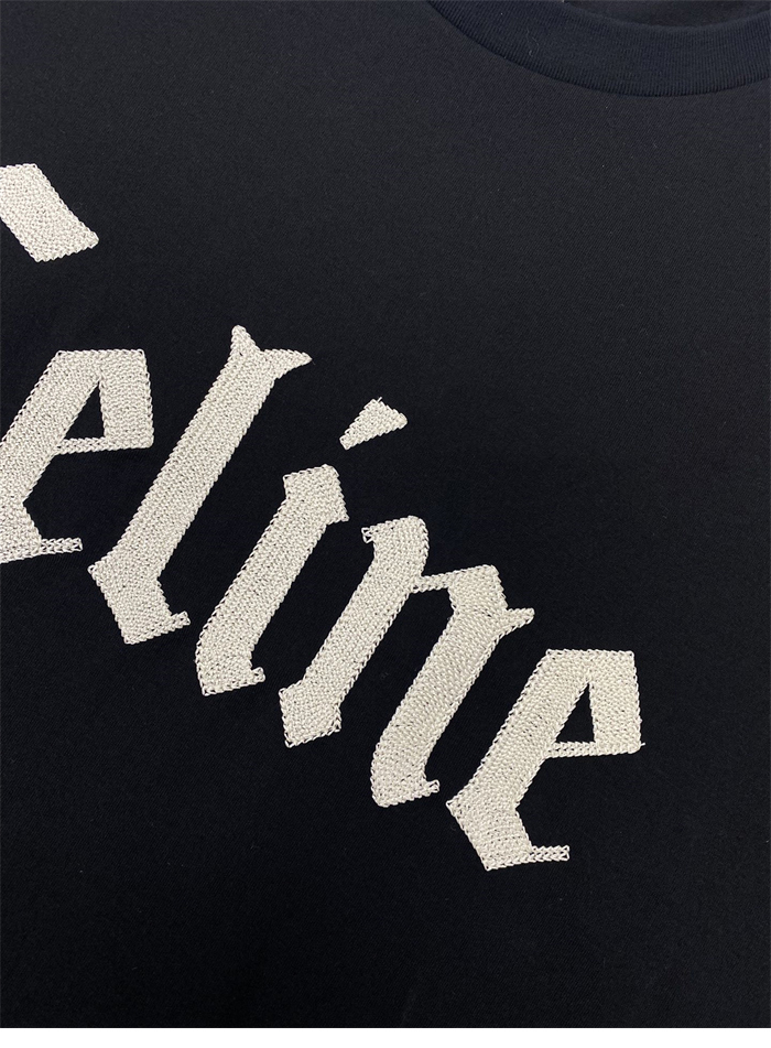 C E L I N E 셀린느 플로킹 로고 루즈핏 반팔 티셔츠 레플리카 18번 이미지 - 의류 | 세미샵 레플리카 사이트