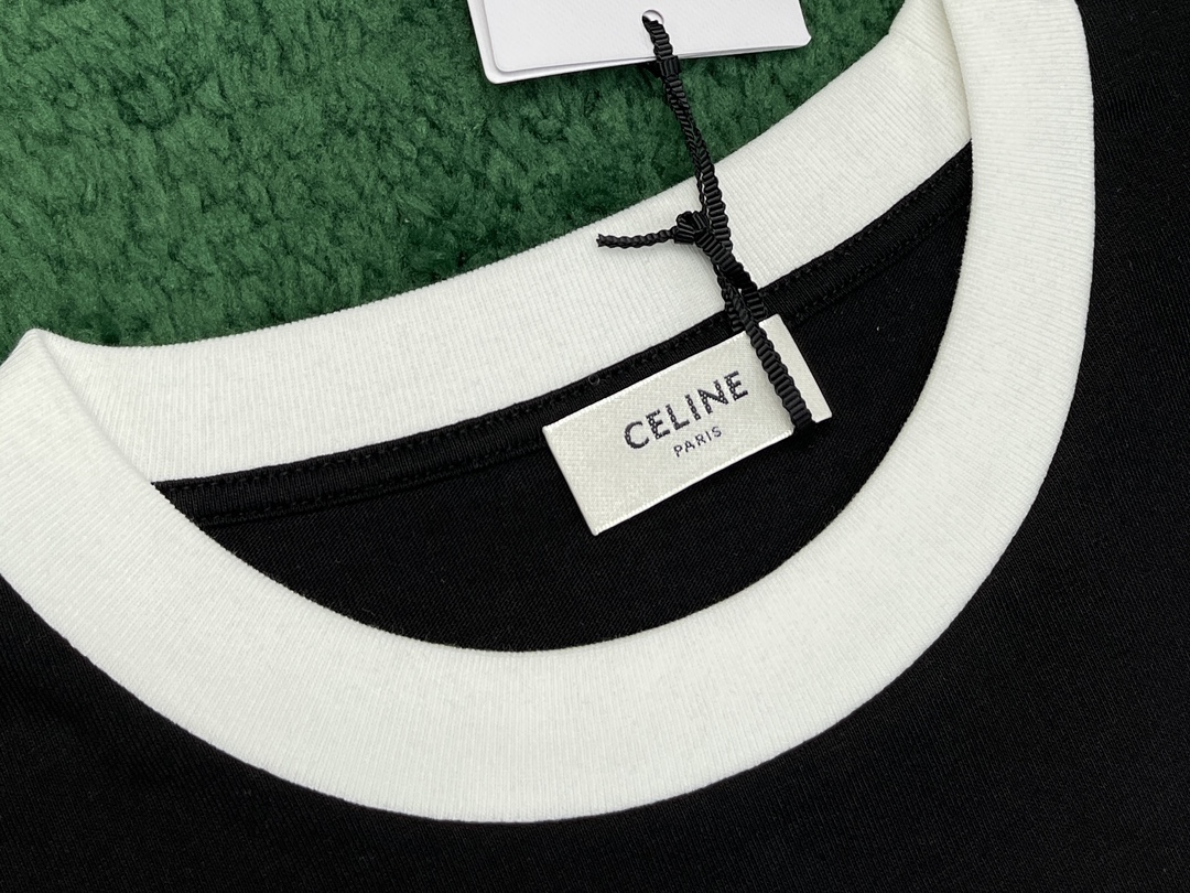 C E L I N E 셀린느 23FW 로고 프린팅 반팔 티셔츠 “2COLOR” 레플리카 9번 이미지 - 의류 | 세미샵 레플리카 사이트
