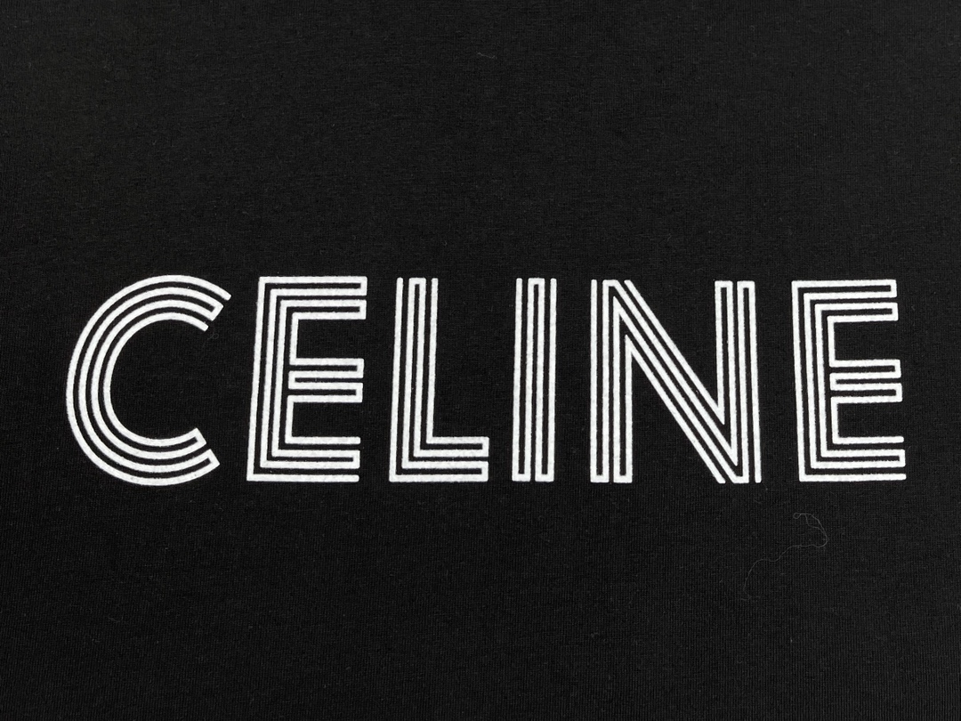 C E L I N E 셀린느 23FW 로고 프린팅 반팔 티셔츠 “2COLOR” 레플리카 10번 이미지 - 의류 | 세미샵 레플리카 사이트
