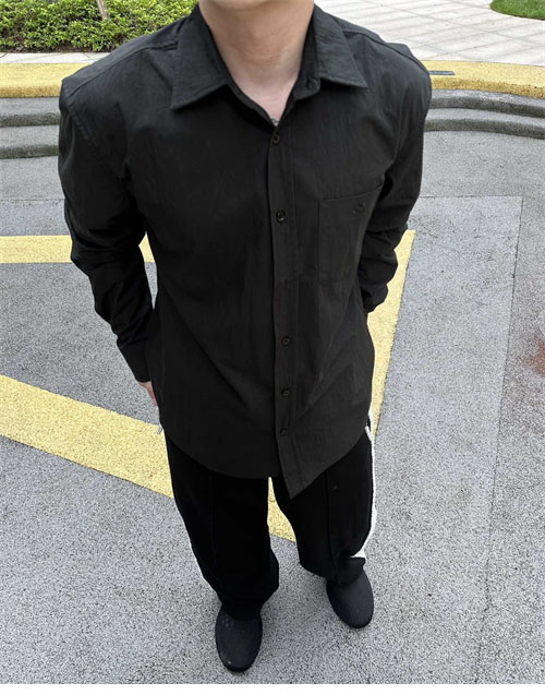 C E L I N E 셀린느 24ss 트리옹프 로고 자수 린넨 셔츠 레플리카 4번 이미지 - 의류 | 세미샵 레플리카 사이트