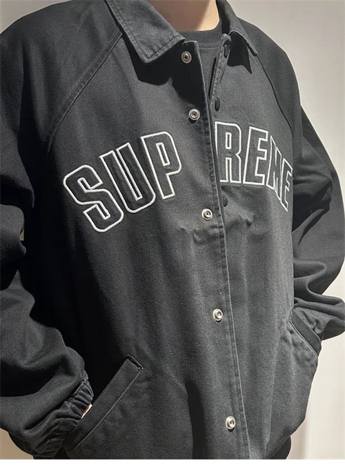 Supreme 슈프림 24SS 아크 데님 코치 자켓 블랙 레플리카 2번 이미지 - 의류 | 세미샵 레플리카 사이트