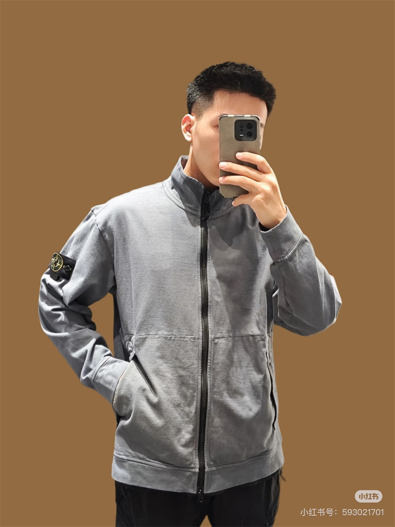 Stone Island 스톤아일랜드 와펜 패치 싱글 집업 재킷 레플리카 2번 이미지 - 의류 | 세미샵 레플리카 사이트