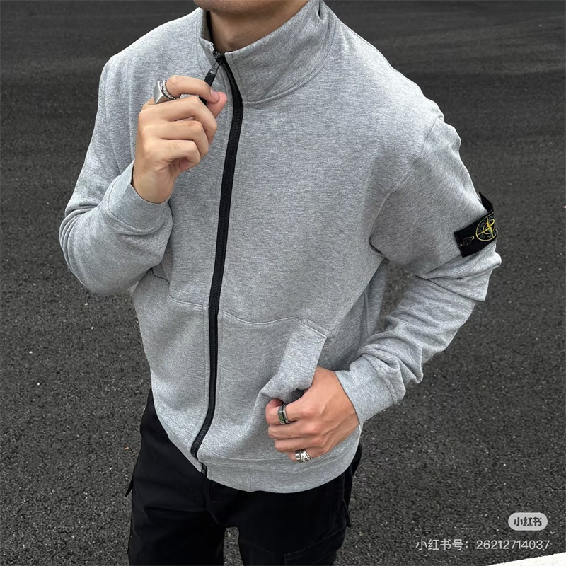 Stone Island 스톤아일랜드 와펜 패치 싱글 집업 재킷 레플리카 3번 이미지 - 의류 | 세미샵 레플리카 사이트