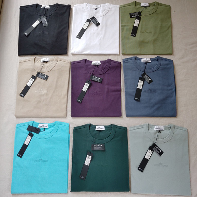 Stone Island 스톤아일랜드 23SS 20444 오버사이즈 핏 자수 티셔츠 레플리카 1번 이미지 - 의류 | 세미샵 레플리카 사이트