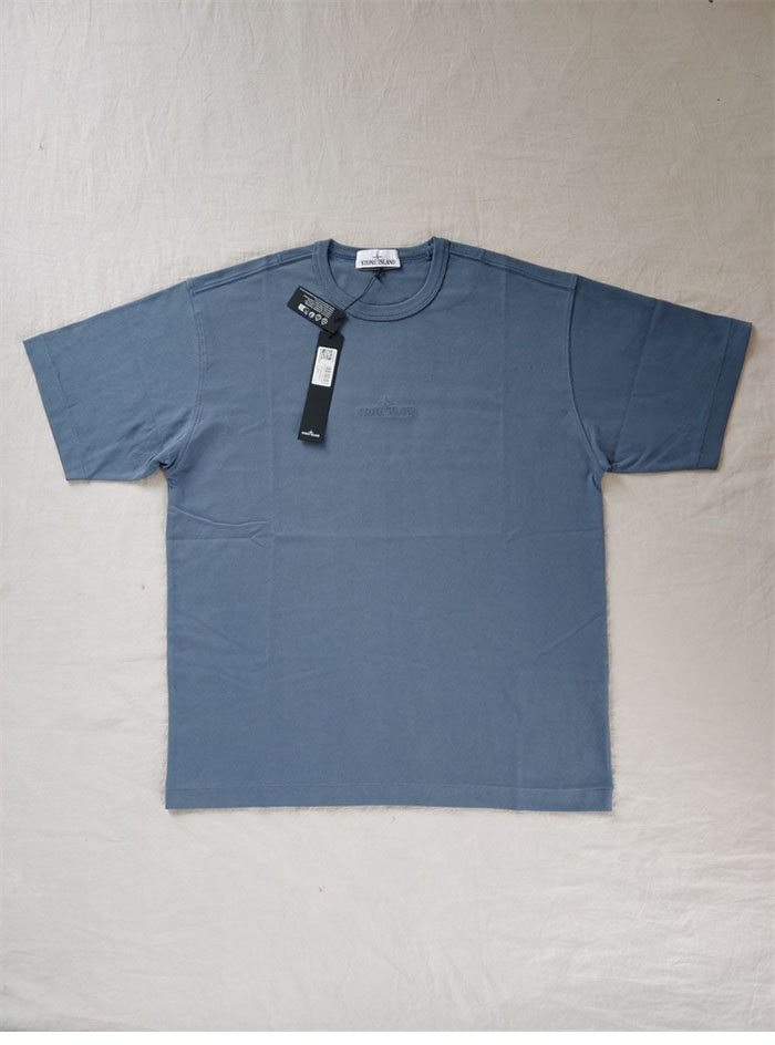 Stone Island 스톤아일랜드 23SS 20444 오버사이즈 핏 자수 티셔츠 레플리카 4번 이미지 - 의류 | 세미샵 레플리카 사이트