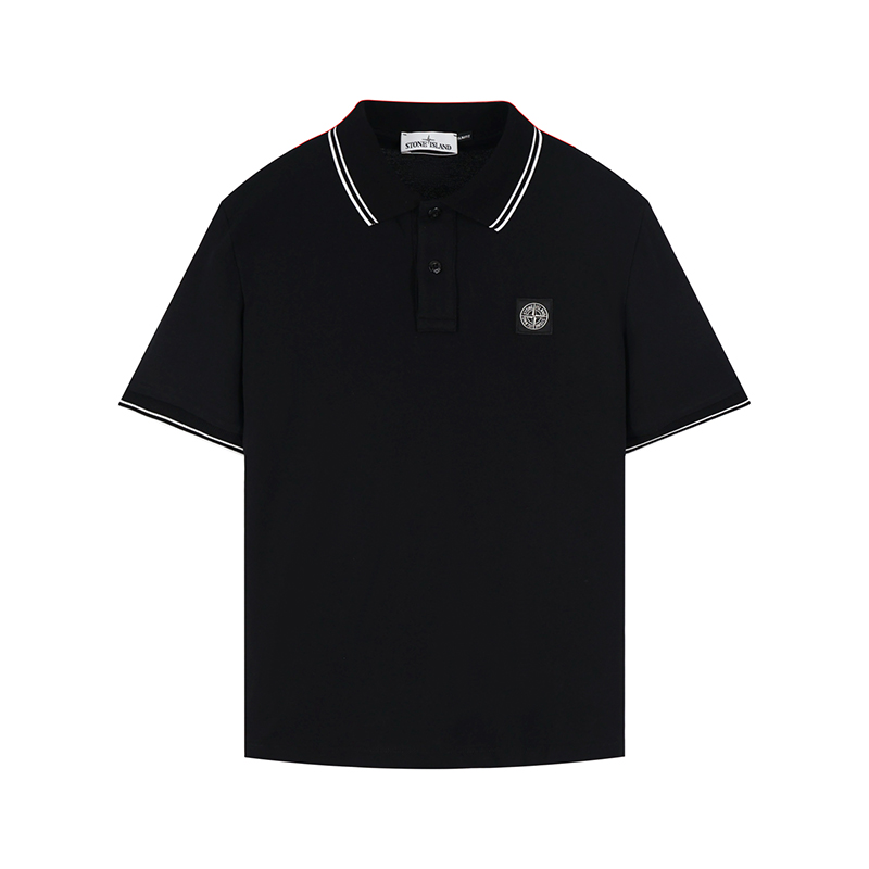 Stone Island 스톤 아일랜드 로고 블렌드 폴로 셔츠 22002SC 레플리카 1번 이미지 - 의류 | 세미샵 레플리카 사이트