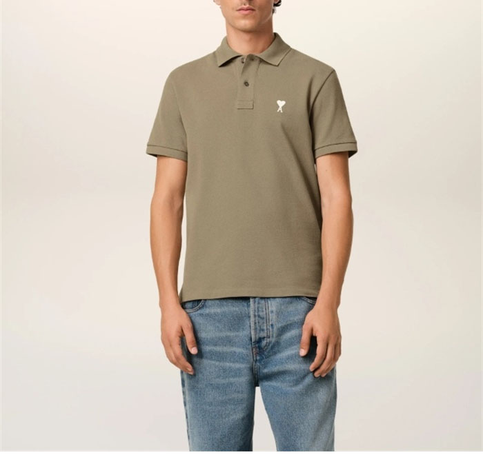 A M I 아미 드 꾀흐 화이트 하트 반소매 폴로 셔츠 레플리카 12번 이미지 - 의류 | 세미샵 레플리카 사이트