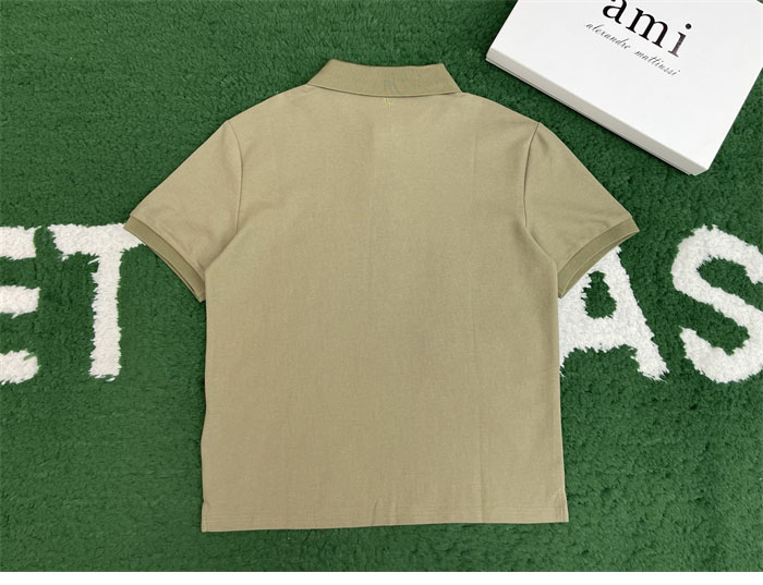 A M I 아미 드 꾀흐 화이트 하트 반소매 폴로 셔츠 레플리카 17번 이미지 - 의류 | 세미샵 레플리카 사이트