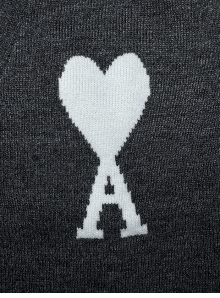 A M I 아미 빅하트 로고 V넥 울 가디건 레플리카 12번 이미지 - 의류 | 세미샵 레플리카 사이트