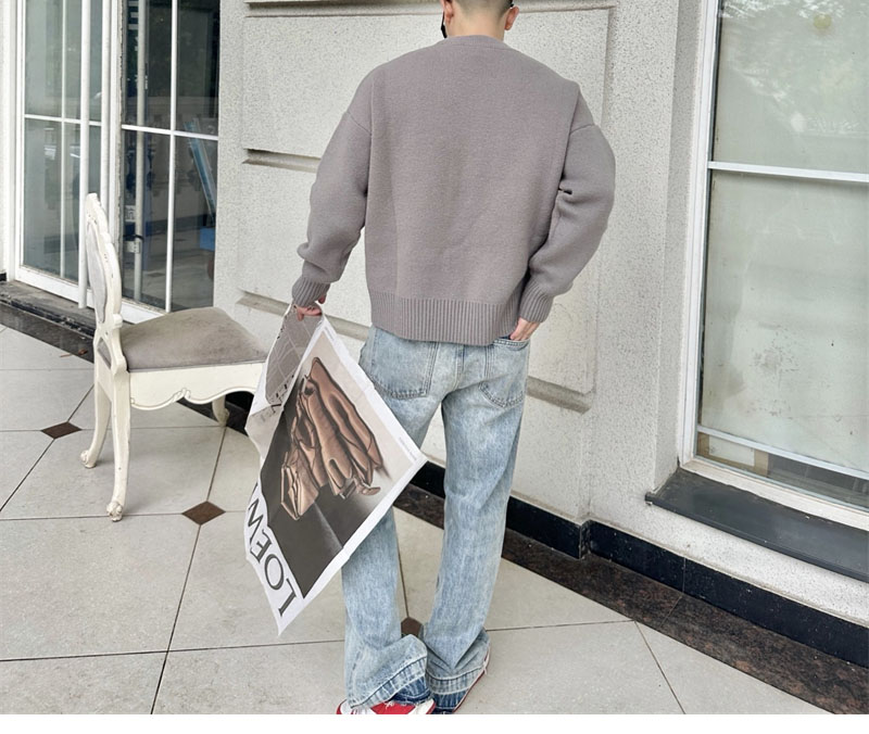 A M I 아미 빅 하트 로고 펠트 메리노 울 스웨터 레플리카 3번 이미지 - 의류 | 세미샵 레플리카 사이트