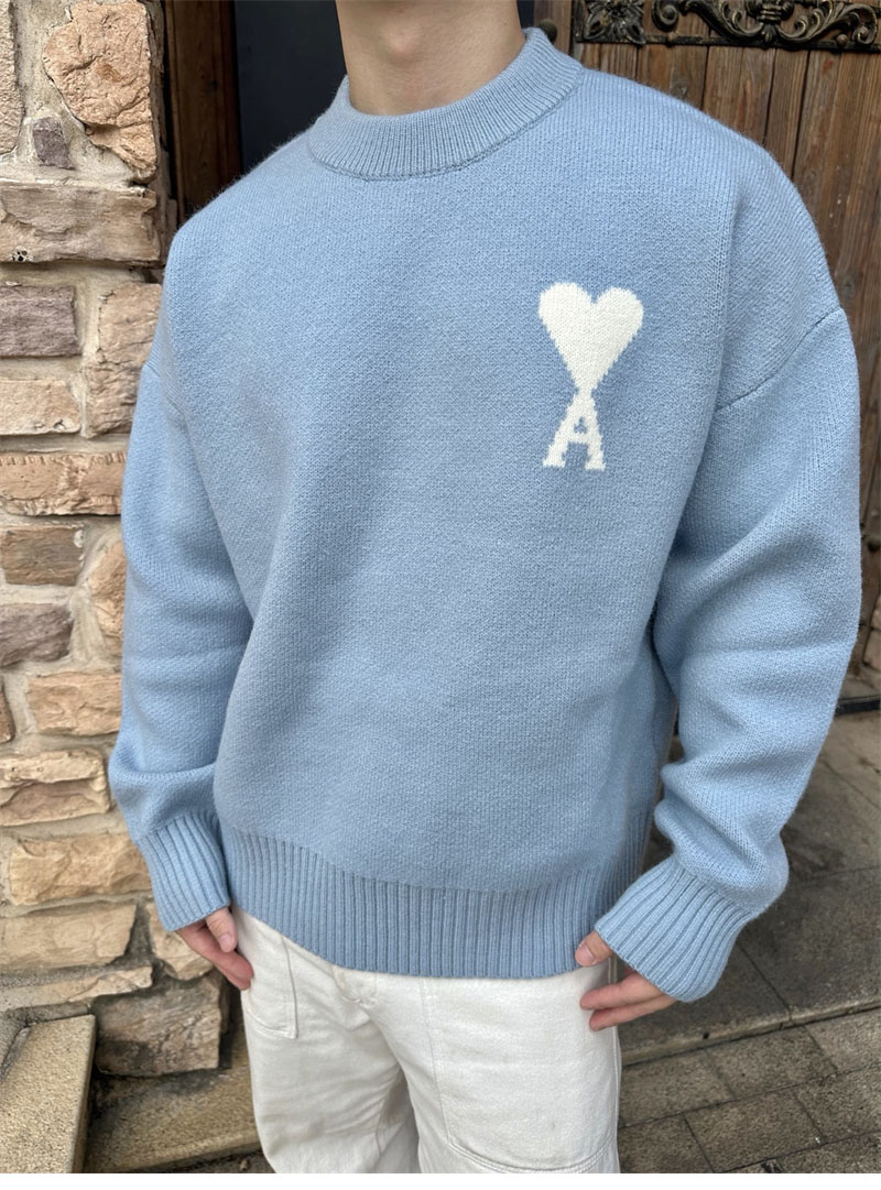 A M I 아미 빅 하트 로고 펠트 메리노 울 스웨터 레플리카 7번 이미지 - 의류 | 세미샵 레플리카 사이트