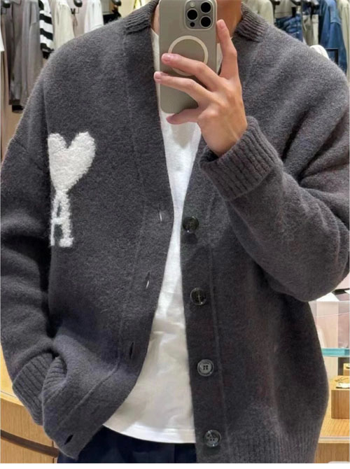 A M I 아미 헤어리 알파카 니트 가디건 레플리카 18번 이미지 - 의류 | 세미샵 레플리카 사이트