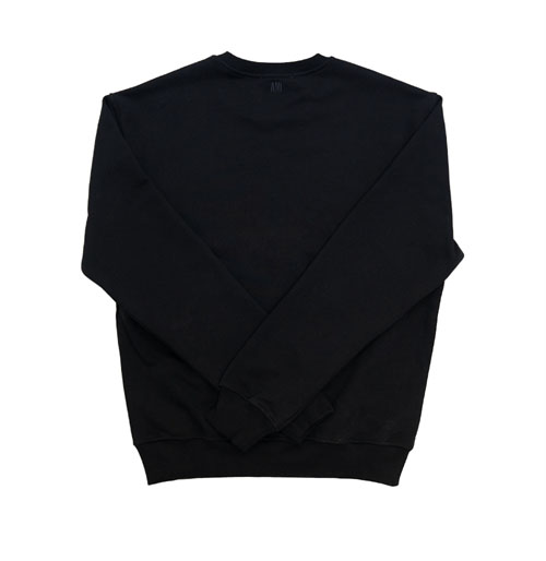 A M I 아미 24FW 스몰 하트 로고 맨투맨 블랙 레플리카 3번 이미지 - 의류 | 세미샵 레플리카 사이트