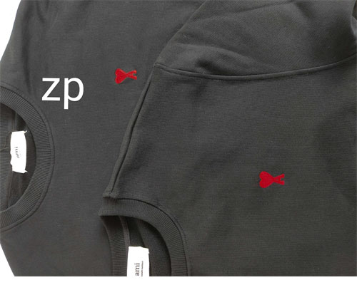 A M I 아미 24FW 스몰 하트 로고 맨투맨 블랙 레플리카 12번 이미지 - 의류 | 세미샵 레플리카 사이트