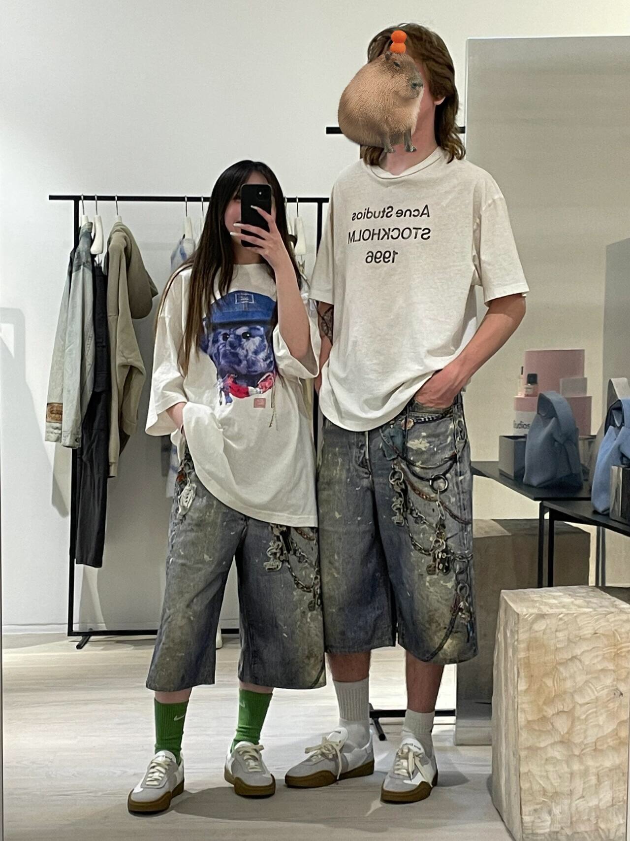 Acne Studios 아크네스튜디오 스톡홀름 그래픽 프린트 티셔츠 “2COLOR” 레플리카 7번 이미지 - 의류 | 세미샵 레플리카 사이트