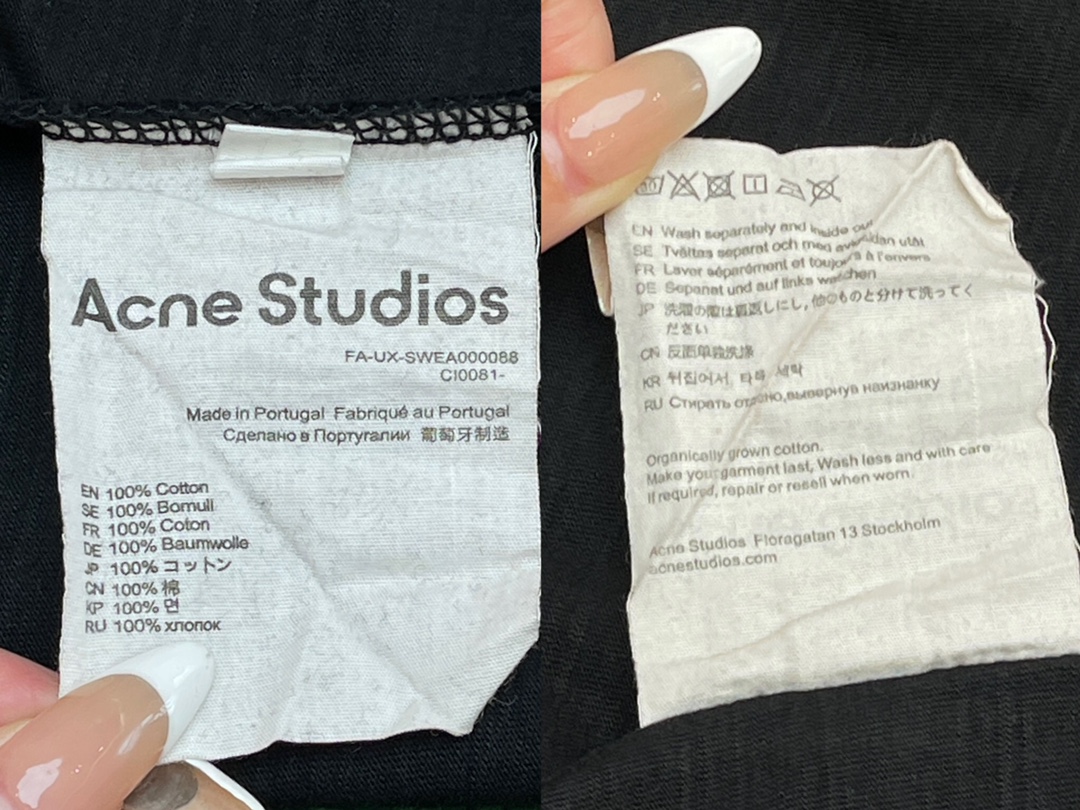 Acne Studios 아크네스튜디오 스톡홀름 그래픽 프린트 티셔츠 “2COLOR” 레플리카 13번 이미지 - 의류 | 세미샵 레플리카 사이트