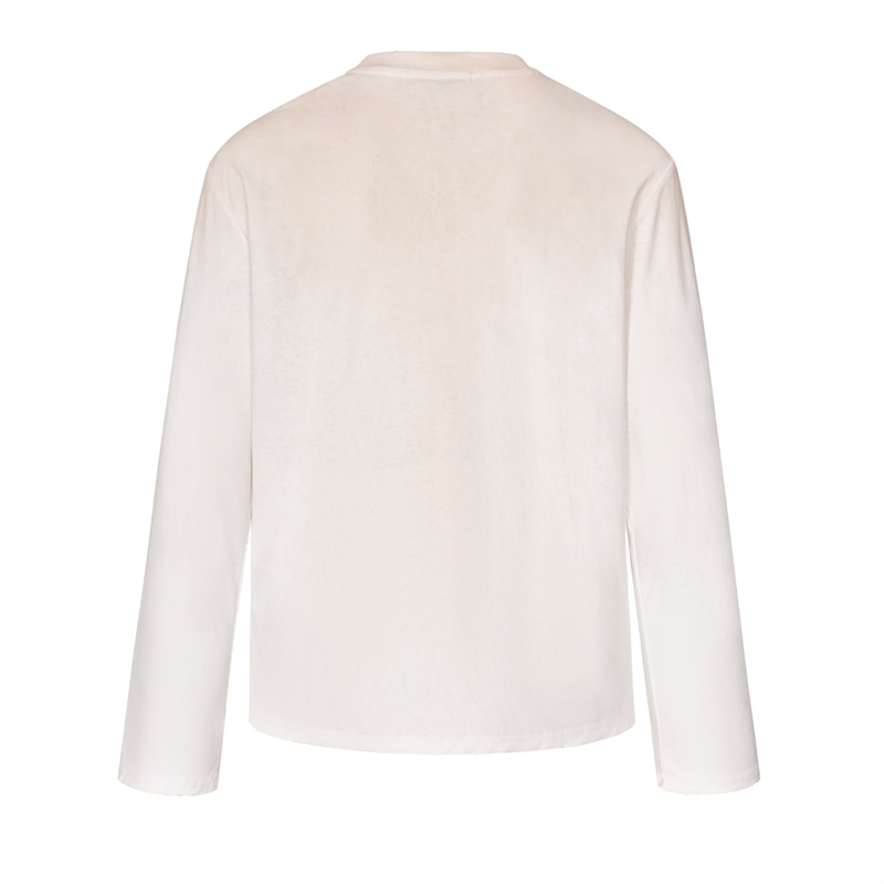 Acne Studios 아크네 로고 디스트레스드 긴팔 티셔츠 레플리카 5번 이미지 - 의류 | 세미샵 레플리카 사이트