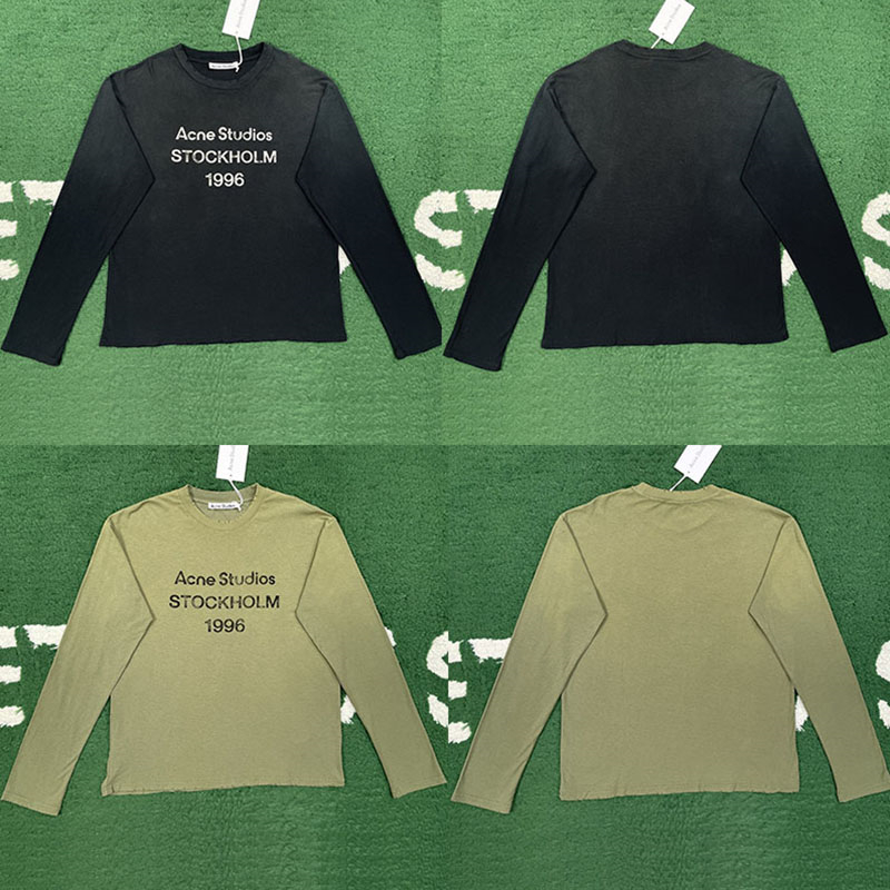 Acne Studios 아크네 로고 스톡홀름 1996 프린트 티셔츠 레플리카 1번 이미지 - 의류 | 세미샵 레플리카 사이트