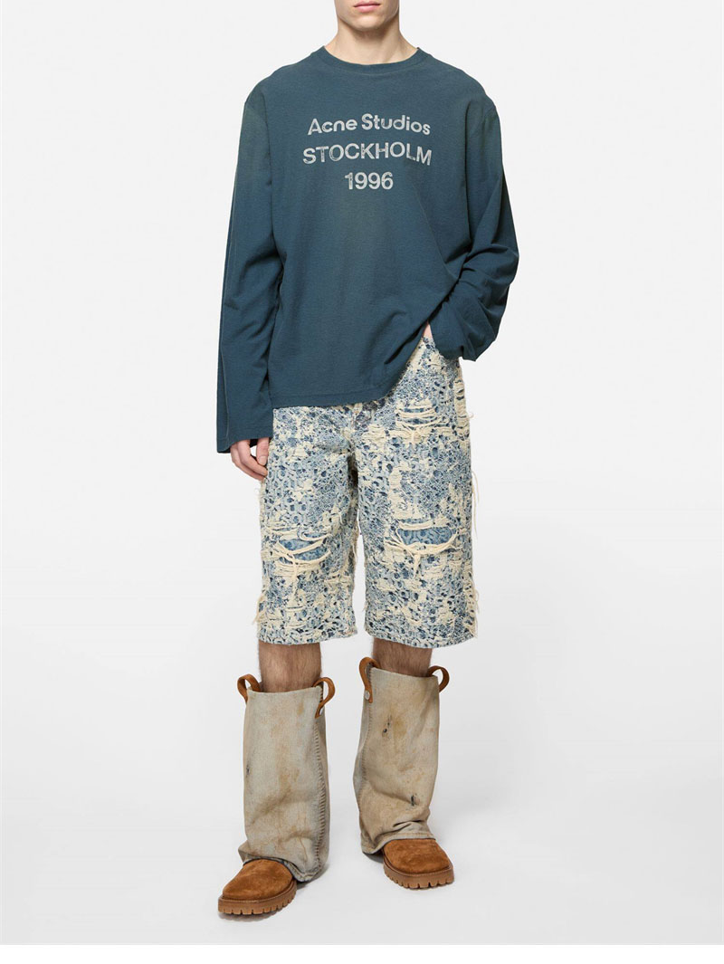 Acne Studios 아크네 로고 스톡홀름 1996 프린트 티셔츠 레플리카 3번 이미지 - 의류 | 세미샵 레플리카 사이트