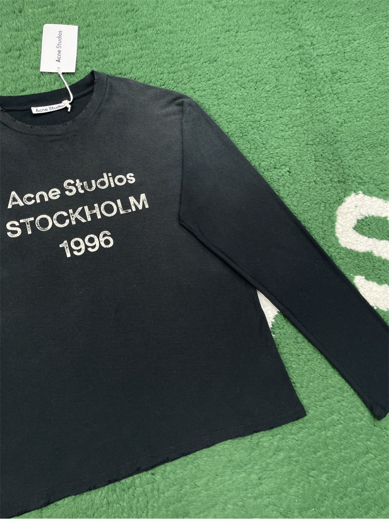 Acne Studios 아크네 로고 스톡홀름 1996 프린트 티셔츠 레플리카 10번 이미지 - 의류 | 세미샵 레플리카 사이트