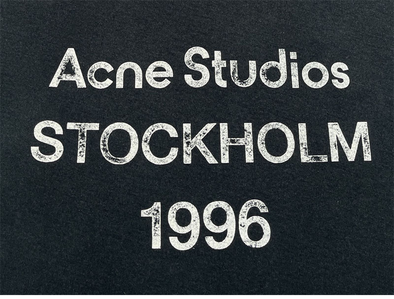 Acne Studios 아크네 로고 스톡홀름 1996 프린트 티셔츠 레플리카 13번 이미지 - 의류 | 세미샵 레플리카 사이트