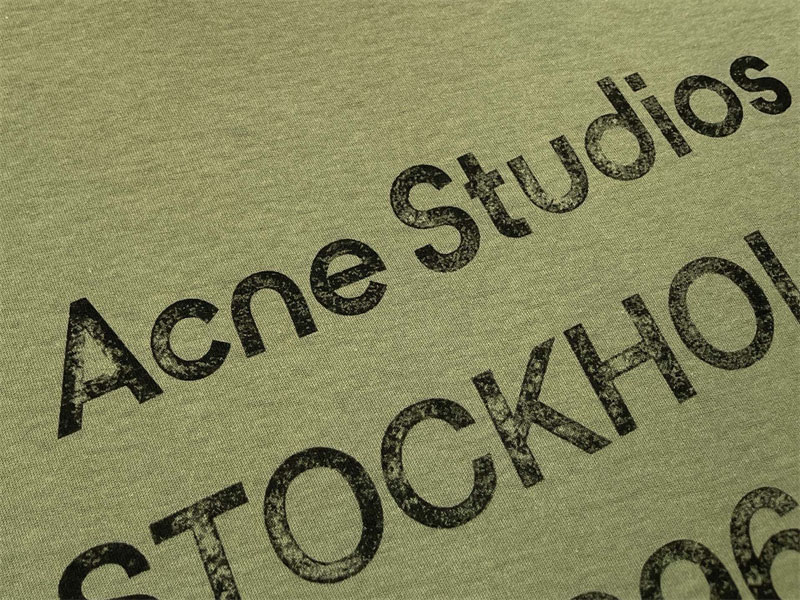 Acne Studios 아크네 로고 스톡홀름 1996 프린트 티셔츠 레플리카 22번 이미지 - 의류 | 세미샵 레플리카 사이트