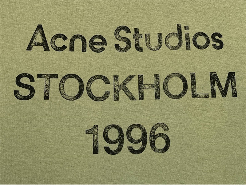 Acne Studios 아크네 로고 스톡홀름 1996 프린트 티셔츠 레플리카 23번 이미지 - 의류 | 세미샵 레플리카 사이트