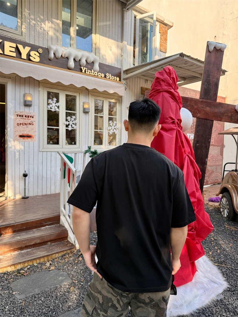 아크네 아크네 로고 프린트 코튼 반팔 티셔츠 레플리카 4번 이미지 - 의류 | 세미샵 레플리카 사이트