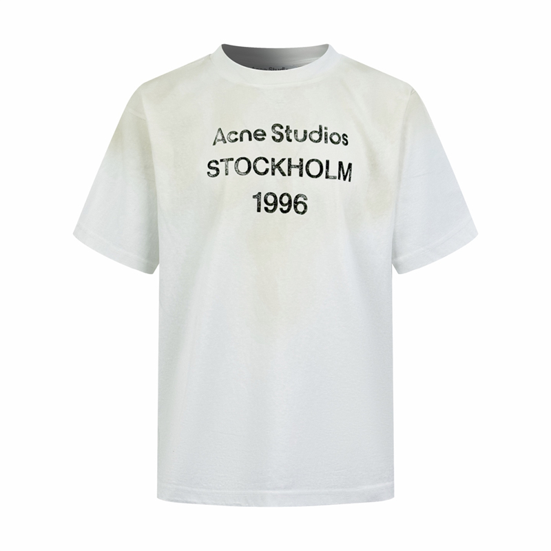 아크네 아크네 로고 프린트 코튼 반팔 티셔츠 레플리카 5번 이미지 - 의류 | 세미샵 레플리카 사이트