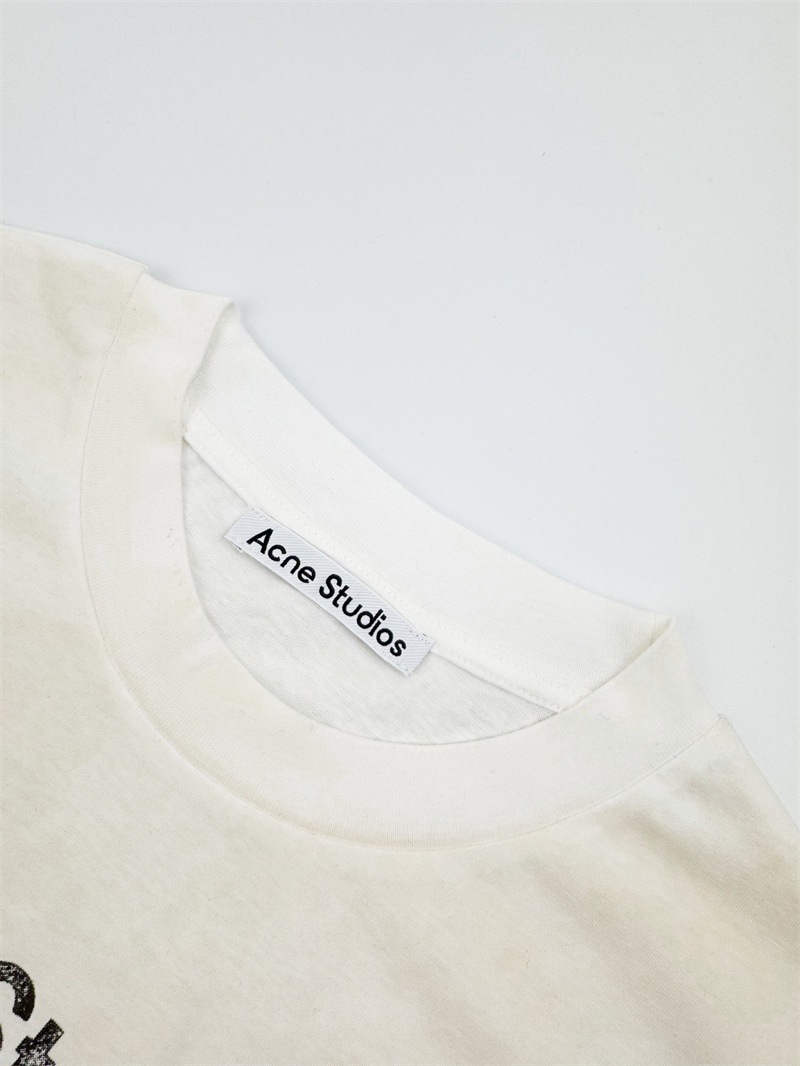 아크네 아크네 로고 프린트 코튼 반팔 티셔츠 레플리카 17번 이미지 - 의류 | 세미샵 레플리카 사이트