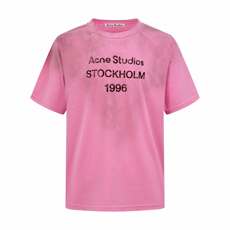 아크네 아크네 로고 프린트 코튼 반팔 티셔츠 레플리카 23번 이미지 - 의류 | 세미샵 레플리카 사이트