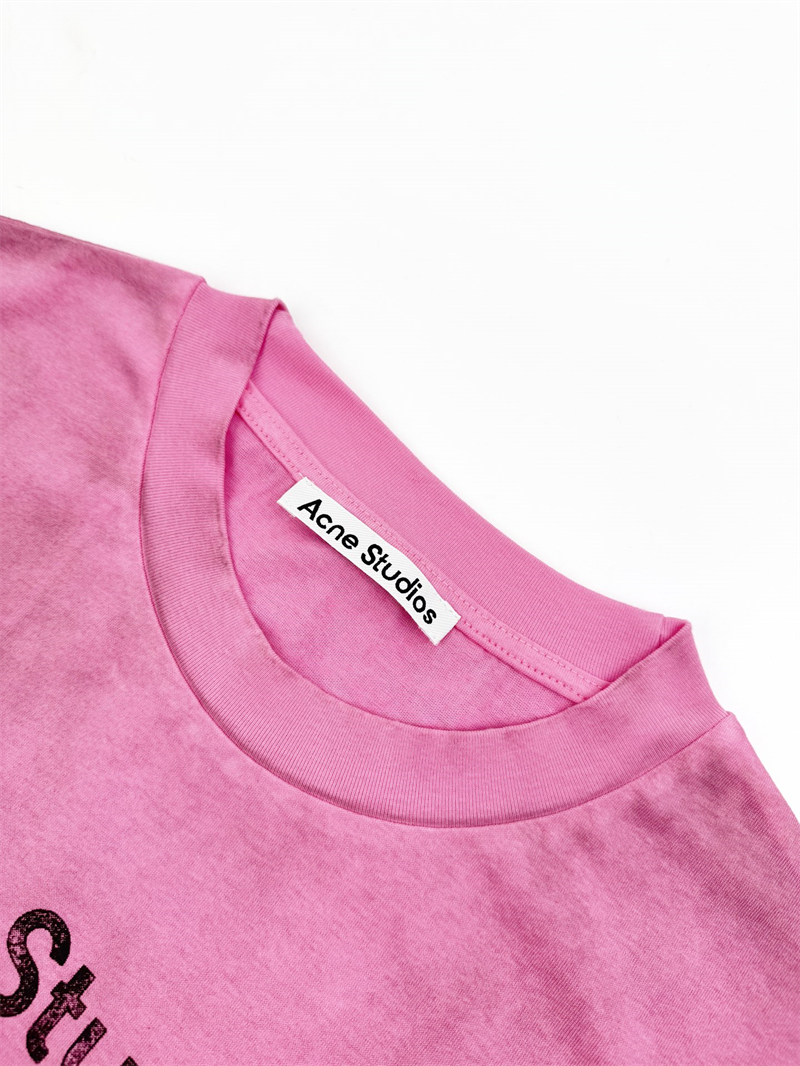 아크네 아크네 로고 프린트 코튼 반팔 티셔츠 레플리카 11번 이미지 - 의류 | 세미샵 레플리카 사이트