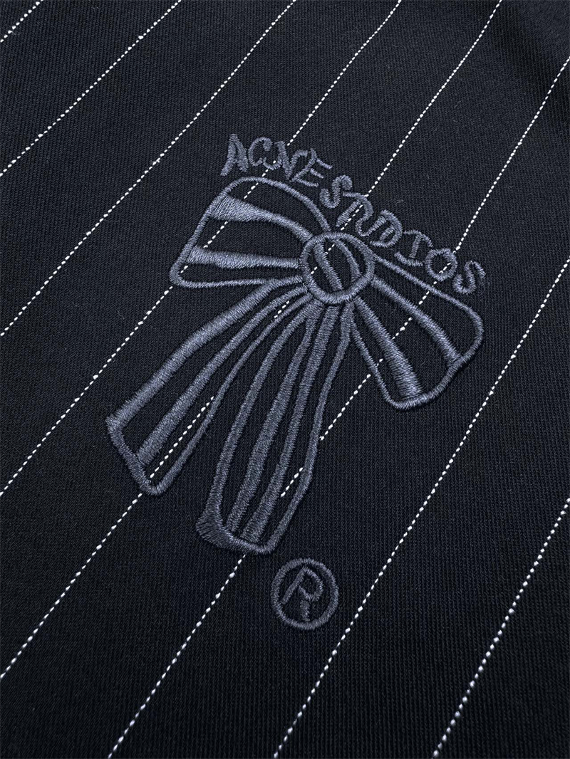 Acne Studios 아크네 스트라이프 하이넥 시즌 보우 자수 릴랙스핏 자켓 레플리카 7번 이미지 - 의류 | 세미샵 레플리카 사이트