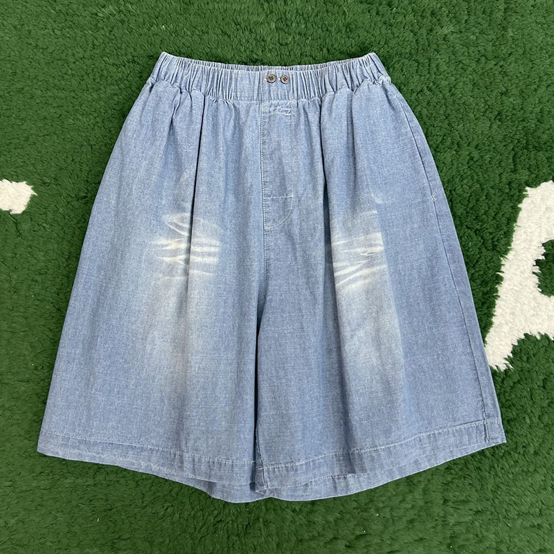 Acne Studios 아크네 워싱 코튼 리넨 밴딩 숏 팬츠 레플리카 1번 이미지 - 의류 | 세미샵 레플리카 사이트