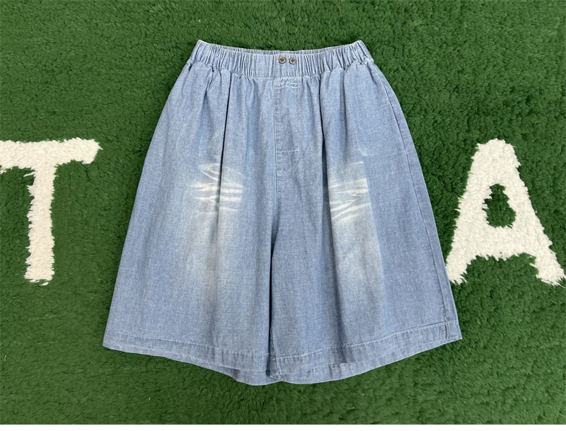 Acne Studios 아크네 워싱 코튼 리넨 밴딩 숏 팬츠 레플리카 6번 이미지 - 의류 | 세미샵 레플리카 사이트