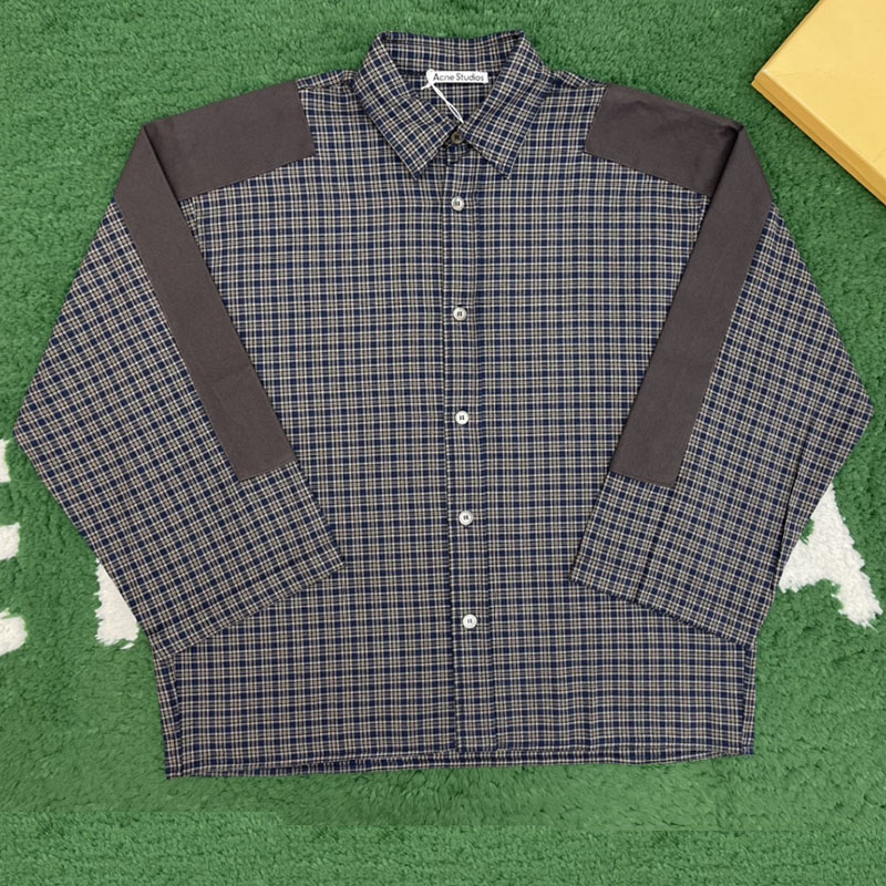 Acne Studios 아크네 체크 버튼-업 오버 셔츠 레플리카 1번 이미지 - 의류 | 세미샵 레플리카 사이트