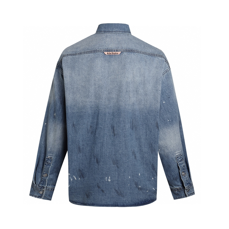 Acne Studios 아크네 페인트 워싱 데님 셔츠 레플리카 6번 이미지 - 의류 | 세미샵 레플리카 사이트
