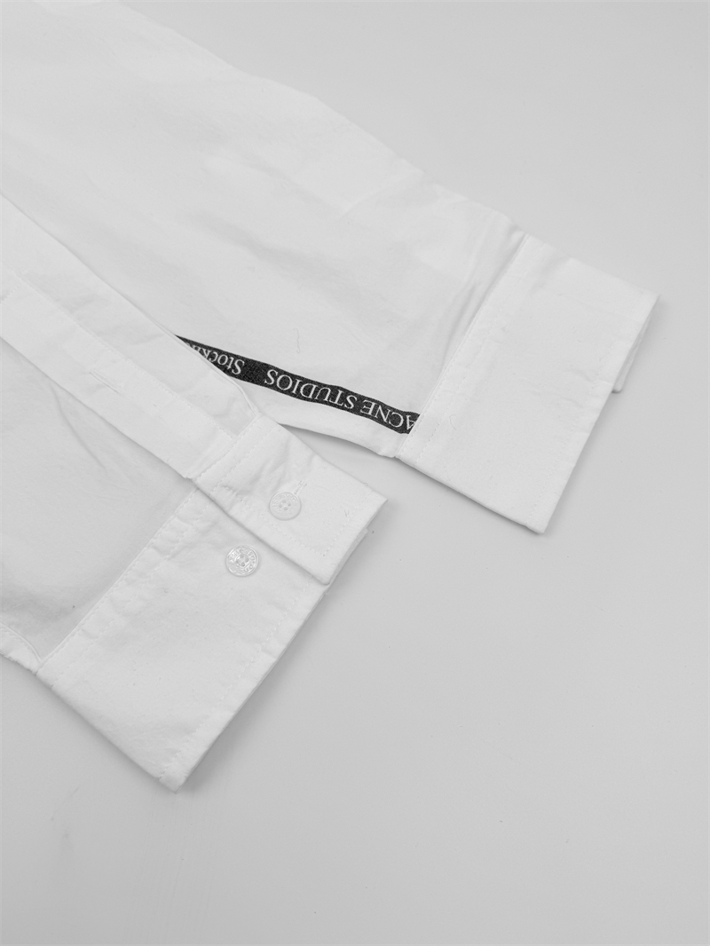 Acne Studios 아크네 포플린 버튼업 로고 스트라이프 셔츠 레플리카 9번 이미지 - 의류 | 세미샵 레플리카 사이트