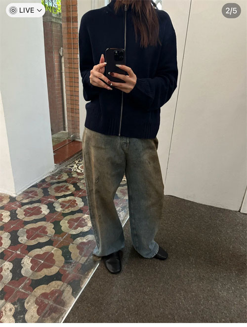 Acne Studios 아크네 24SS 백로고 울 집업 가디건 레플리카 19번 이미지 - 의류 | 세미샵 레플리카 사이트