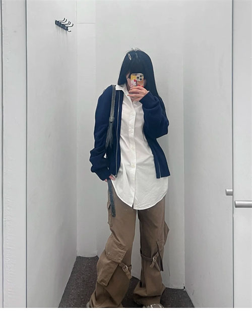 Acne Studios 아크네 24SS 백로고 울 집업 가디건 레플리카 24번 이미지 - 의류 | 세미샵 레플리카 사이트