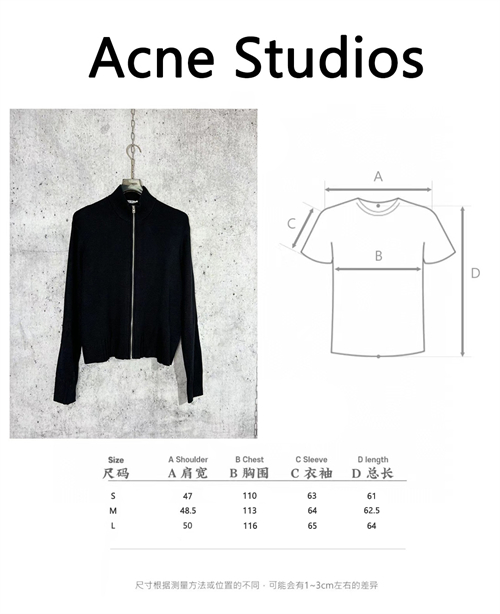 Acne Studios 아크네 24SS 백로고 울 집업 가디건 레플리카 25번 이미지 - 의류 | 세미샵 레플리카 사이트