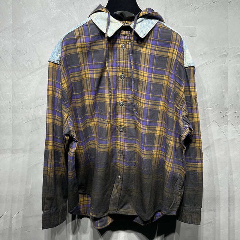 Acne Studios 아크네 24fw 후드 버튼 업 셔츠 레플리카 1번 이미지 - 의류 | 세미샵 레플리카 사이트