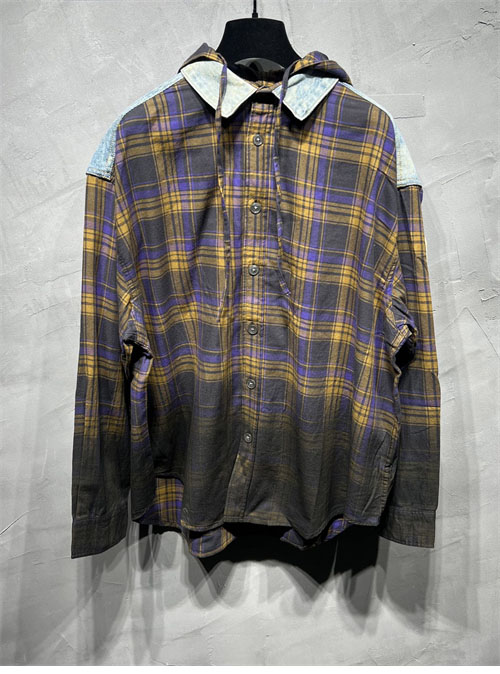 Acne Studios 아크네 24fw 후드 버튼 업 셔츠 레플리카 14번 이미지 - 의류 | 세미샵 레플리카 사이트