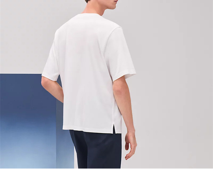 Hermes 에르메스 H Puzzle 디테일 코튼 반팔 티셔츠 레플리카 5번 이미지 - 의류 | 세미샵 레플리카 사이트