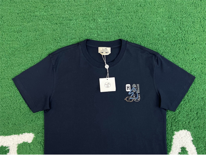 Hermes 에르메스 H Puzzle 디테일 코튼 반팔 티셔츠 레플리카 11번 이미지 - 의류 | 세미샵 레플리카 사이트