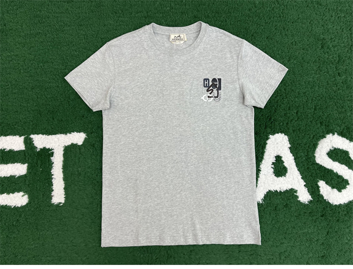 Hermes 에르메스 H Puzzle 디테일 코튼 반팔 티셔츠 레플리카 16번 이미지 - 의류 | 세미샵 레플리카 사이트