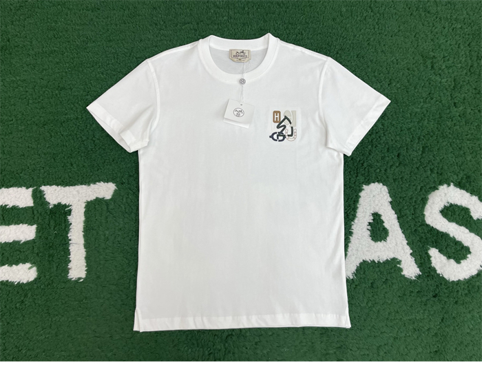 Hermes 에르메스 H Puzzle 디테일 코튼 반팔 티셔츠 레플리카 23번 이미지 - 의류 | 세미샵 레플리카 사이트