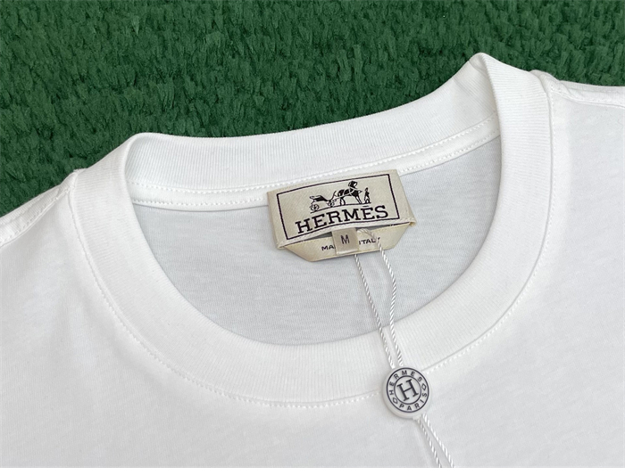 Hermes 에르메스 H Puzzle 디테일 코튼 반팔 티셔츠 레플리카 25번 이미지 - 의류 | 세미샵 레플리카 사이트