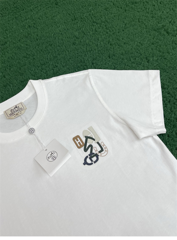 Hermes 에르메스 H Puzzle 디테일 코튼 반팔 티셔츠 레플리카 26번 이미지 - 의류 | 세미샵 레플리카 사이트